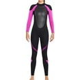 thumbnail image 1 of Eigraketly Traje de buceo de manga larga impermeable a prueba de sol traje de buceo para nadar Deportes acuáticos Mujer Negro XS Eigraketly OD020697-07, 1 of 6