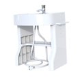 thumbnail image 1 of Estación de lavabo portátil Zulema con lavabo de Tubería de agua para niño chico Blanco, 1 of 8