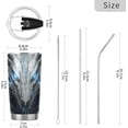 thumbnail image 3 of GZHJMY Dragon Tumbler with Lid & Straw,Reusable Double Wall Stainless Steel Vacuum Insulated Travel Mug,20oz, 3 of 7