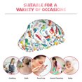 thumbnail image 6 of KLL Transport1 Pattern Shower Cap & Bath Cap for Women,Reversible Oversized Waterproof Shower Caps for all Hair Lengths,Elastic Reusable Bathing Hair Cap, 6 of 6