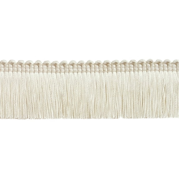 1 1/2" (3.5cm) Basic Trim Collection Brush Fringe Trim # 0150SB,, Cream Ivory #A2 (Ivory / Cream) 5 Yards (15 ft/4.5m)