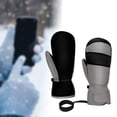 thumbnail image 1 of 1 par de guantes de esquí multiusos cómodos para mantener el calor guantes de nieve para adultos guantes cálidos para correr deportes de invierno clim 29 cm, 1 of 8