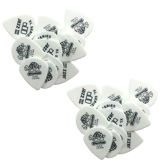 Dunlop Guitar Picks Jazz III XL 24 Pack 1.50 MM Light (498P1.50)