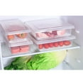 thumbnail image 3 of LEORX Fridge Containers for Food Storage Stackable Plastic for Household Users 1Pcs, 3 of 8