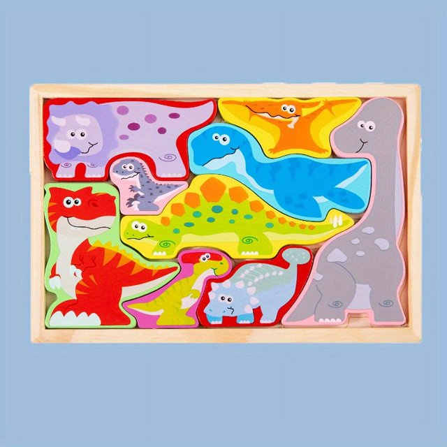 Children's Animal Fruit Creative Theme Three-dimensional Puzzle Building Blocks Kindergarten Children's Intelligence Early Education Toy Puzzle