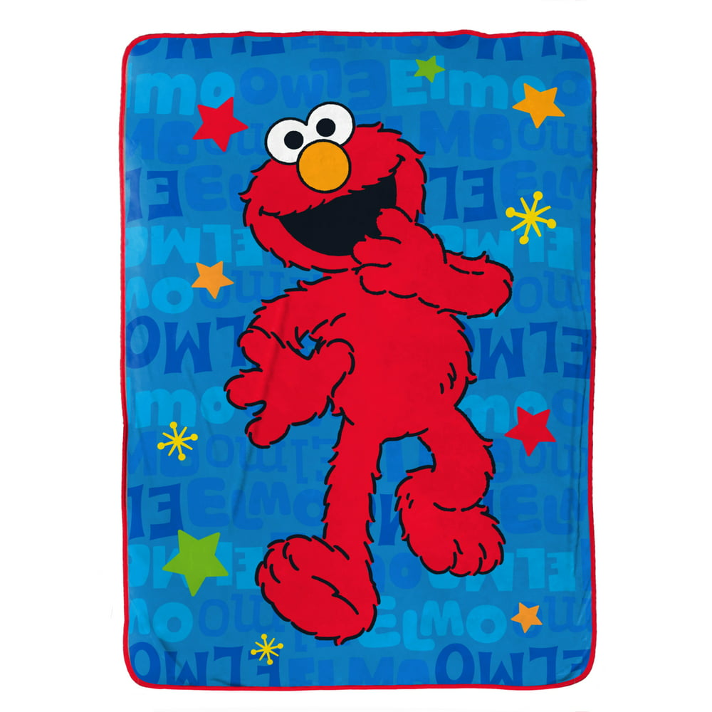 Sesame Street Elmo 62 X 90 Plush Microfiber Blanket 1 Each