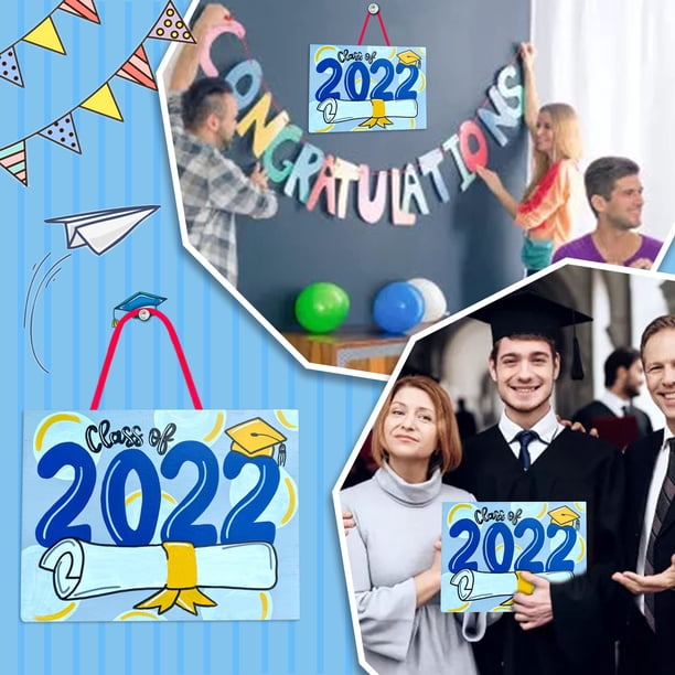 2022 Nueva temporada de graduación Adorno colgante de madera de graduación cuadrada Wmkox8yii HKAHFKAH670