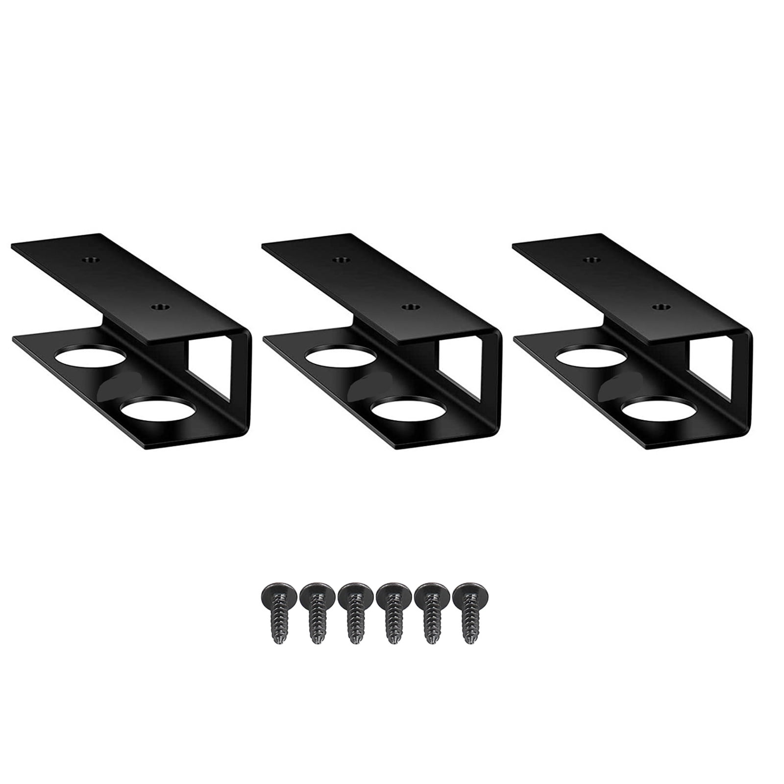 Pack of 3 Sturdy Carbon Steel Under Desk Laptop Holder Multipurpose Storage Rack for Home Office and Study Area