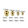 thumbnail image 2 of Hypoallergenic Spacer Bead 14K Yellow Gold Filled Beads Jewellery Making 100pcs Gold 3MM, 2 of 6