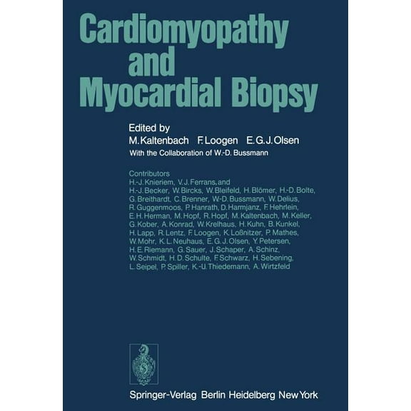 Cardiomyopathy and Myocardial Biopsy, (Paperback)