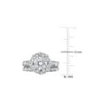 thumbnail image 4 of 1.90 Carat (Ctw) Synthetic Moissanite Bridal Engagement Wedding Ring Set in Sterling Silver for Women, 4 of 6