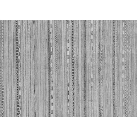 Ahgly Company Indoor Rectangle Oriental Gray Modern Area Rugs, 8' x 12'