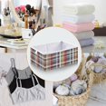 thumbnail image 4 of Iauyy Foldable Home Closet Storage Bins - Waterproof 300D Oxford Rectangle Baskets with Handles for Clothing Storage Books，Red Checkered Pattern, 4 of 6
