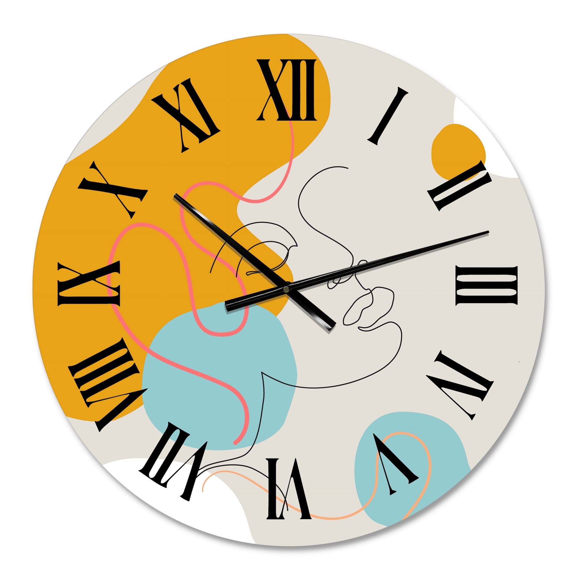 Designart 1 in Quartz Modern/Contemporary Wall Clock