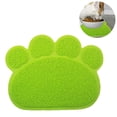 thumbnail image 2 of PVC Animal de Compagnie Chien Chat Chiot Chaton Plat Bol Nourriture Eau Napperon Tapis Forme de Patte, 2 of 9
