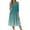 Turquoise -2, variant on bbyeadc Women's Summer Dresses 2025 Boho 3/4 Sleeve Round Neck Mid-Length Dresses with Side Pocket Casual Loose A Line Dress Beach Floral Print Flowy Sundresses, Light Purple S