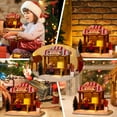 thumbnail image 7 of BinKFF Christmas Village Scene with LED Lights, Battery Operated Resin House Gift for Christmas Home Indoor Decorations,Santa Claus and Winter Wonderland Cottage, 7 of 7