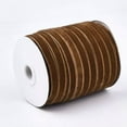 thumbnail image 3 of U8MO 50yards/roll Single Face Velvet Ribbon For Choker Headband Craft 3/8"(9.5~10mm)-SaddleBrown, 3 of 3