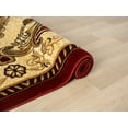 thumbnail image 4 of Traditional Area Rug Hand Carved Oriental Floral Bohemian Vibrant Colors Carpet for Living Room Bedroom Design 9206, 4 of 9