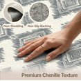 thumbnail image 6 of ODIKA 2'x3' Washable Doormat Non-Slip, Low Pile Boho Zigzag Distressed Southwestern Minimalist Seagrass Herringbone Refined for Entryway, Kitchen, Laundry Room, 6 of 7