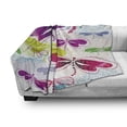 thumbnail image 3 of Dragonfly Soft Flannel Fleece Blanket, Modern Dragonfly and Floral Pattern Hydrangea Petals Like Fireworks Colorful Art, Cozy Plush for Indoor and Outdoor Use, 50" x 60", Multicolor, by Ambesonne, 3 of 6