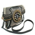 thumbnail image 6 of Mary Frances Busy Signal Beaded Crossbody Clutch Rotary Phone Handbag, Pewter, 6 of 6