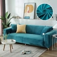thumbnail image 4 of Velvet Sofa Cover Thick Elastic 1/2/3/4 Seater Sofa Cover for Living Room Velvet Plush L Shaped Corner Sofa Cover Couch Cover My Lux Decor Round, 4 of 27