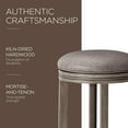 thumbnail image 7 of Maven Lane Eva Bar Stool in Reclaimed Oak Finish with Ronan Stone Vegan Leather, 7 of 7