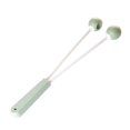 thumbnail image 1 of Martillo de masaje, herramienta de martillo de masaje manual, bolas de silicona dobles de mano, masajeador de percusión, rascador de espalda, verde, 1 of 4
