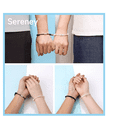 thumbnail image 2 of Set 2 Pulseras De Pareja Y Amistad Imanes Regalo Para Mujer Xtellar blanco, 2 of 3