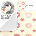 thumbnail image 2 of Heart and Circle Dish Drying Mat 16x18 Absorbent Microfiber Draining Rack Pad for Kitchen Counter Sink, 2 of 8
