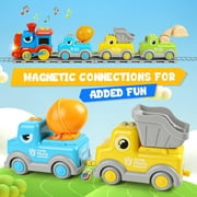 Flooyes Dinosaur Electric Train Track Set, Car Toys With Lights and Music Sound, Birthday Gift Toys For Kids Boys Girls 3 4 5 6 7 8