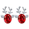 thumbnail image 1 of Crystal Rings Mens Rings Crystal Gemstone Antler Earrings Three-Dimensional Antlers Earrings, 1 of 1
