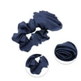 thumbnail image 3 of Unique Bargains 1 Pc Solid Color Rose Scrunchies Navy Blue, 3 of 4