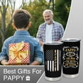 thumbnail image 3 of Pappy Gifts - Birthday/Christmas Gifts for Pappy - Grandpa Gift from Grandchildren - Best Pappy Ever Gift, 20 oz Insulation Stainless Steel Tumbler, 3 of 6