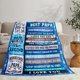 thumbnail image 5 of LHSHID Grandpa from Granddaughter Birthday Gifts for Grandpa Who Wants Nothing to My Grandpa Soft Throw Vivid Color Blanket Christmas Bday Present for Father from Grandson 40x50in, 5 of 6