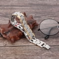 thumbnail image 4 of Pulsera magnética de acero inoxidable Ecomeon dorado y plateado para hombres, 4 of 5