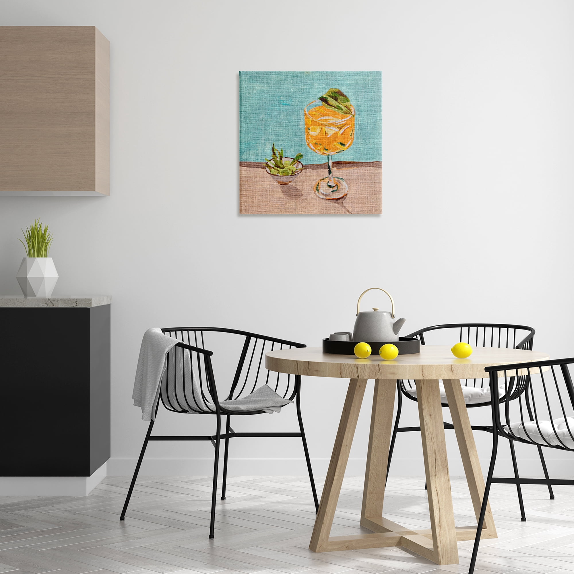 Stupell Industries Orange Cocktails Still Life Food & Beverage Painting Wrapped Canvas Art Print Wall Art, 24 x 24