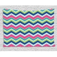 thumbnail image 1 of Colorful Tapestry, Vintage Inspirations Colorful Chevron Pattern Abstract Angled Lines Herringbone, Wall Hanging for Bedroom Living Room Dorm Decor, 60W X 40L Inches, Multicolor, by Ambesonne, 1 of 2