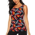 thumbnail image 1 of Balery Fire Rescue With Red Helmet And Truck Camiseta sin mangas estampada ligera para mujer, tops de entrenamiento sin mangas, camisetas de yoga transpirables de secado rápido.-Medium, 1 of 7