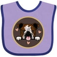 thumbnail image 3 of Inktastic English Bulldog for Dog Lover Girls Baby Bib, 3 of 4