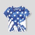 thumbnail image 6 of PatPat Independence Day Family Matching Cotton Star Print Spliced Colorful Mesh Cami Dresses and T-shirts Sets, 6 of 10