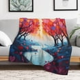 thumbnail image 5 of The Giving Tree Soft Cozy Warm, Lightweight And Plush Flannel Throw Blankets - Perfect for Couch, Bed, Travel, 5 of 7