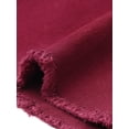 thumbnail image 5 of INSPIRE CHIC Denim Skirt for Women's Casual Distressed Knee Length Jeans Skirts M Deep Red, 5 of 6