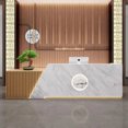 thumbnail image 4 of Banco Console Store Reception Desk Simple Cabinet Cashier Table Standing Reception Desk Front Desk Mostrador Room Furniture My Lux Decor Round, 4 of 8