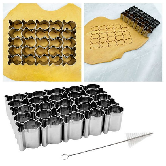 25 Piece Mini Goldfish Cookie Cutters - Adorable Shapes for Baking Projects and Kids' Parties - Durable Stainless Steel Easy to Clean and Store