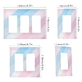 thumbnail image 2 of Yayeee Rocker Switch Wall Plate 3-Gang 6.5"x4.6" Home Decorative Outlet Cover, Blue Gradient, 2 of 6