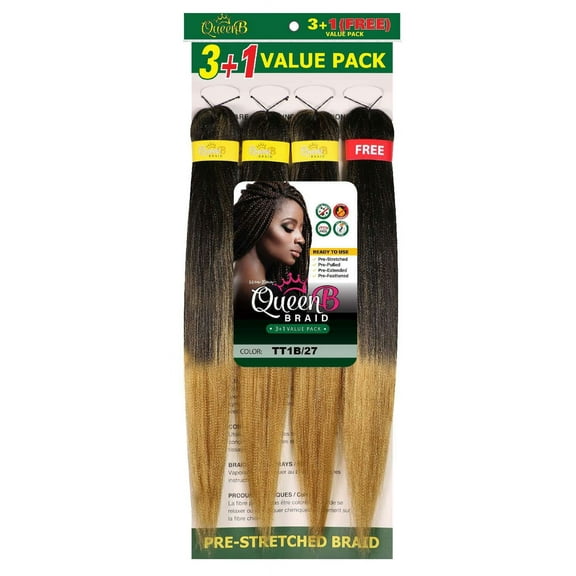 Urban Beauty Queen B Braiding Hair 3 1 Value Pack 40"