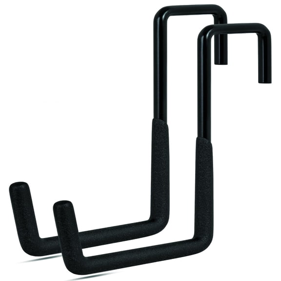 Rafter Hanger Hook 2 Pcs, Large S Hooks, Upgraded Fence Hangers, Ladder and Bike Hanging Hooks for Storage, Heavy Duty Garage Utility Rafter Hook for Hanging Hose, Plants, Chairs and More