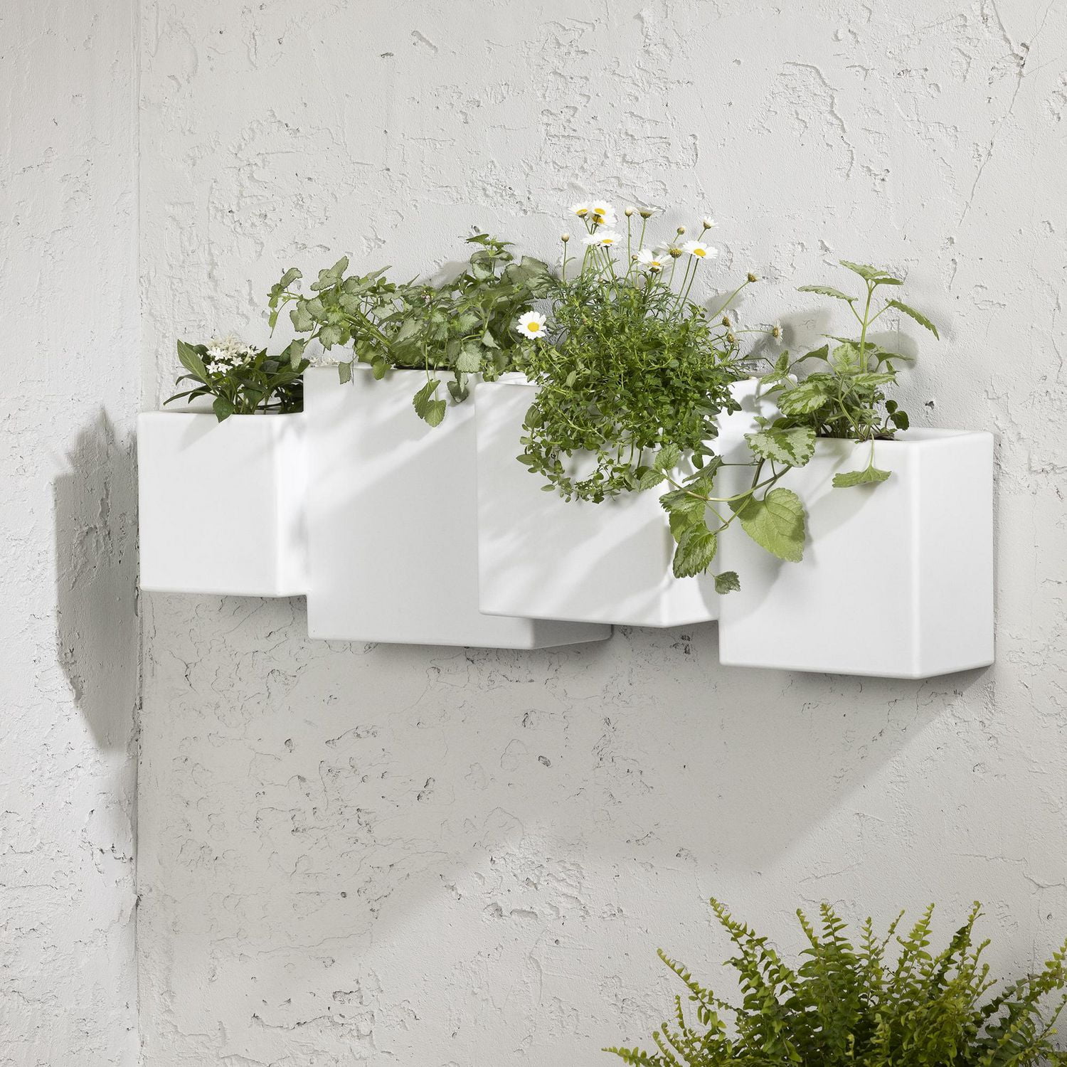 Image showcasing South Shore Dalya Outdoor Wall Planter – Set of 2 Sage Green - Walmart.ca